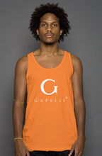 Load image into Gallery viewer, Gapelii Cotton Tank Top Orange (Logo White)