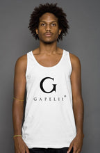 Load image into Gallery viewer, Gapelii Cotton Tank Top White (Logo Black)