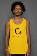 Load image into Gallery viewer, Gapelii Cotton Tank Top Gold (Logo Black)