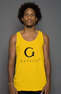 Gapelii Cotton Tank Top Gold (Logo Black)