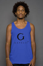 Load image into Gallery viewer, Gapelii Cotton Tank Top Royal (Logo Black)